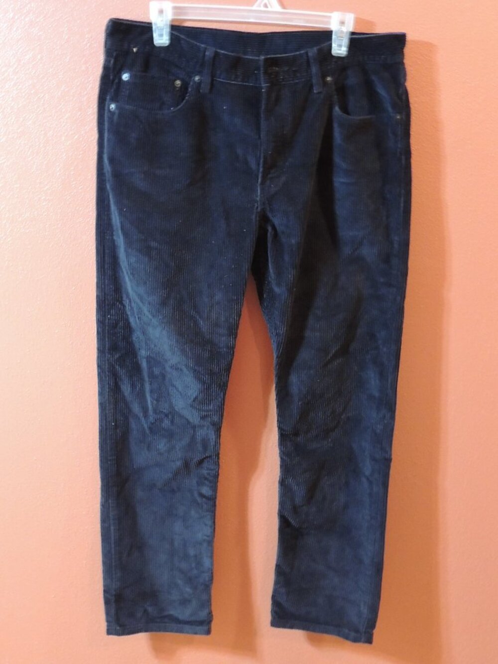 Levi Corduroy Pants 2005 Men 33x30 Black Outdoor Travel Vacation Pants